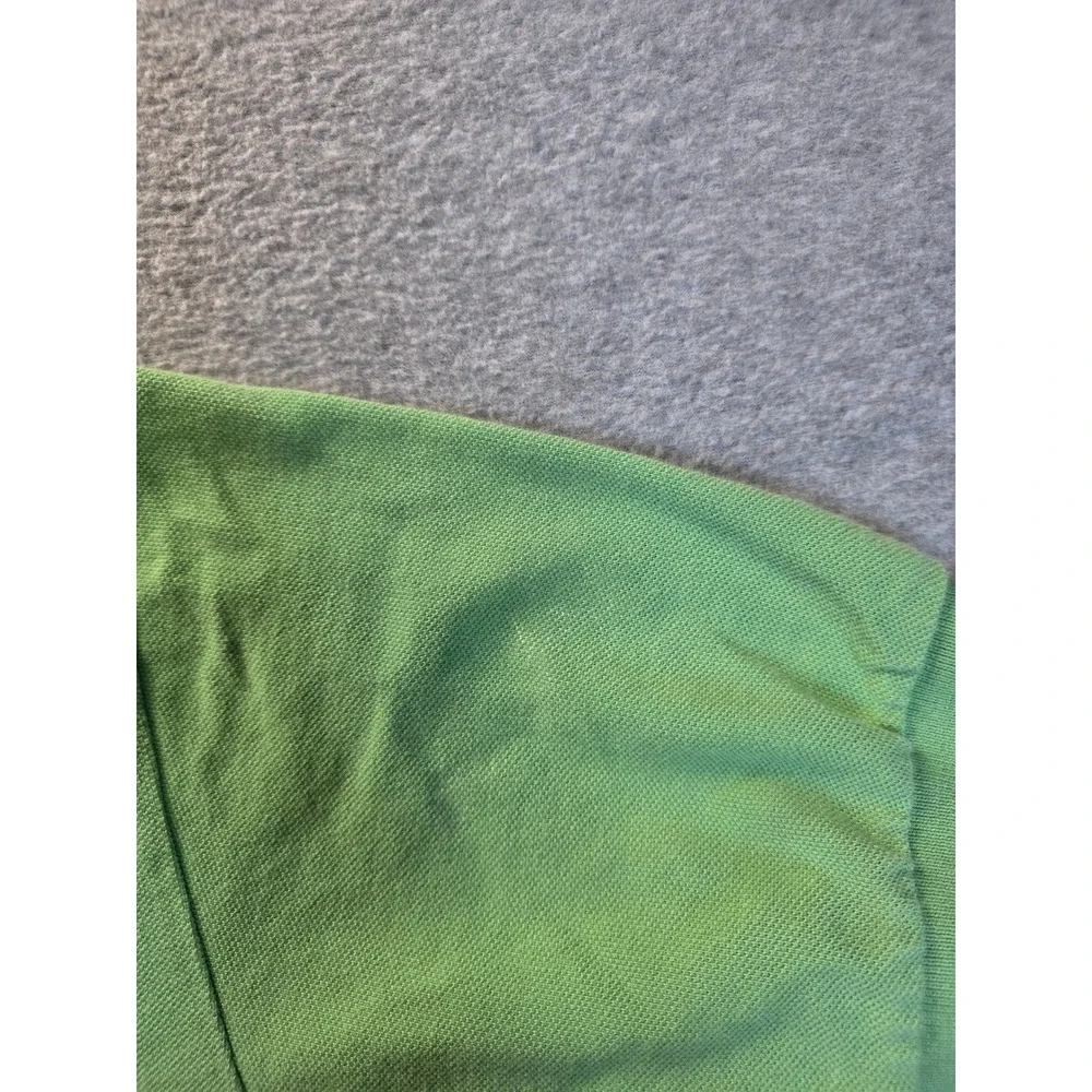 Polo Ralph Lauren Mens‎ Lime Green Short Sleeve Pique Polo Shirt Size Medium